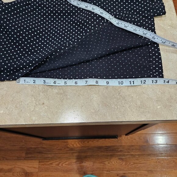NWT Women's Focus Studio Dress Black with White Polka Dot Size 12 Made in USA - Picture 5 of 7